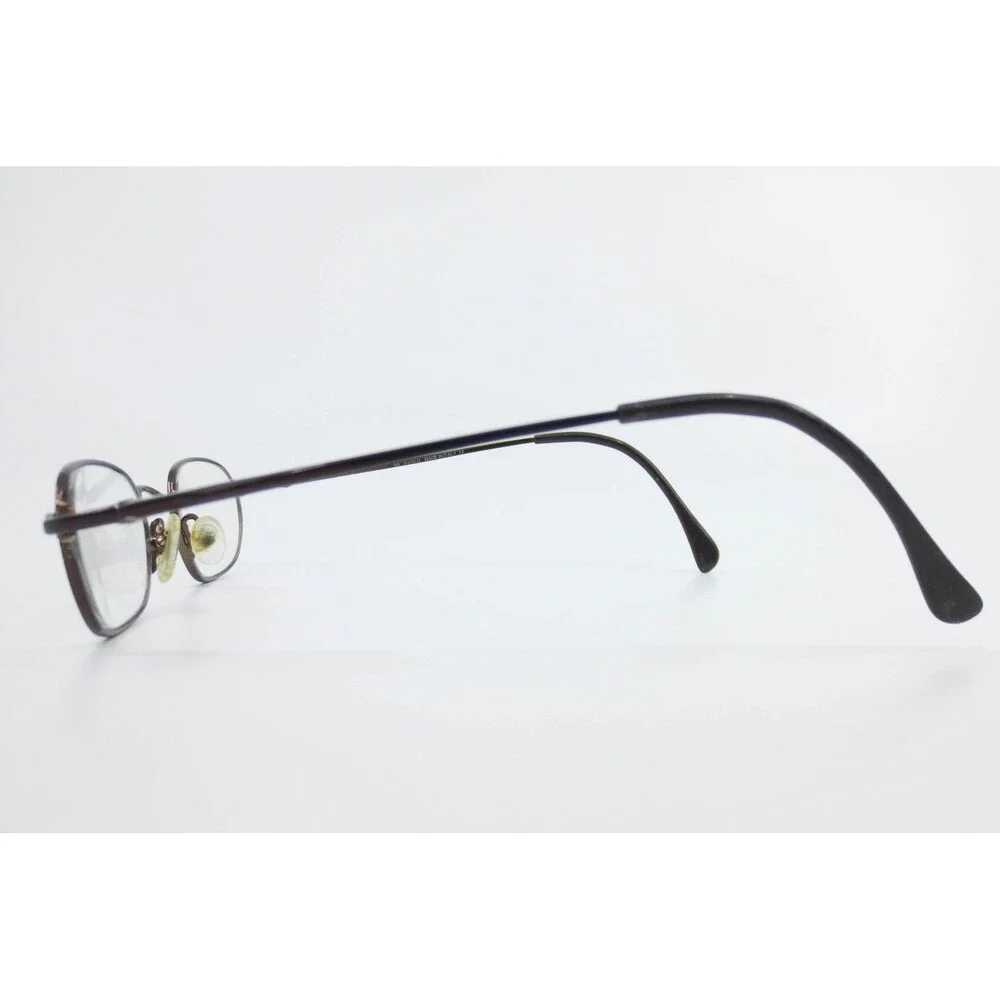 Safilo Team 4104 JJ6 Eyeglasses Dark Brown Oval Metal Frames 47-19-140 Italy